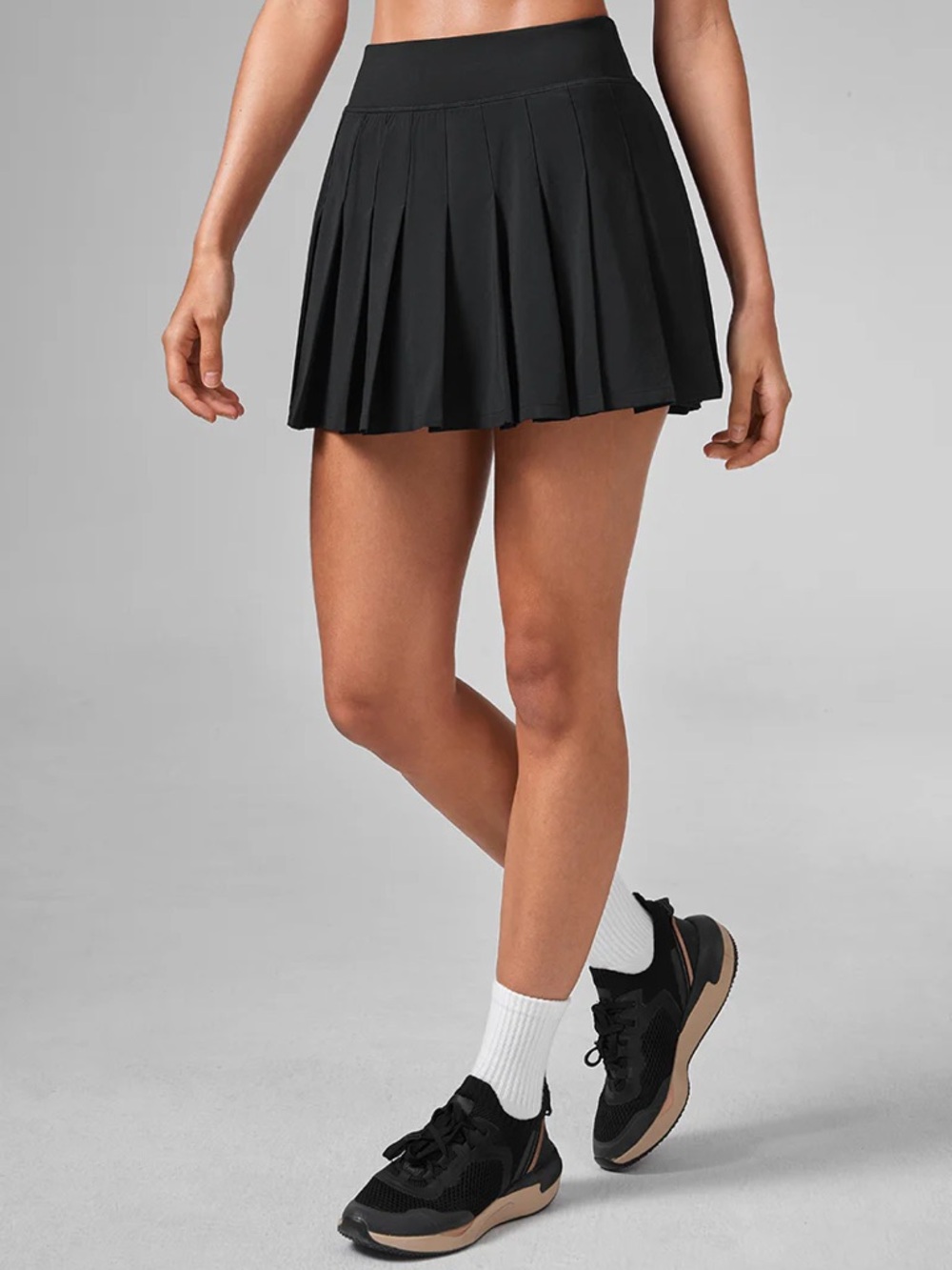 CRZ YOGA Feathery-Fit Soft A Line Pleated Tennis Skirt 14''